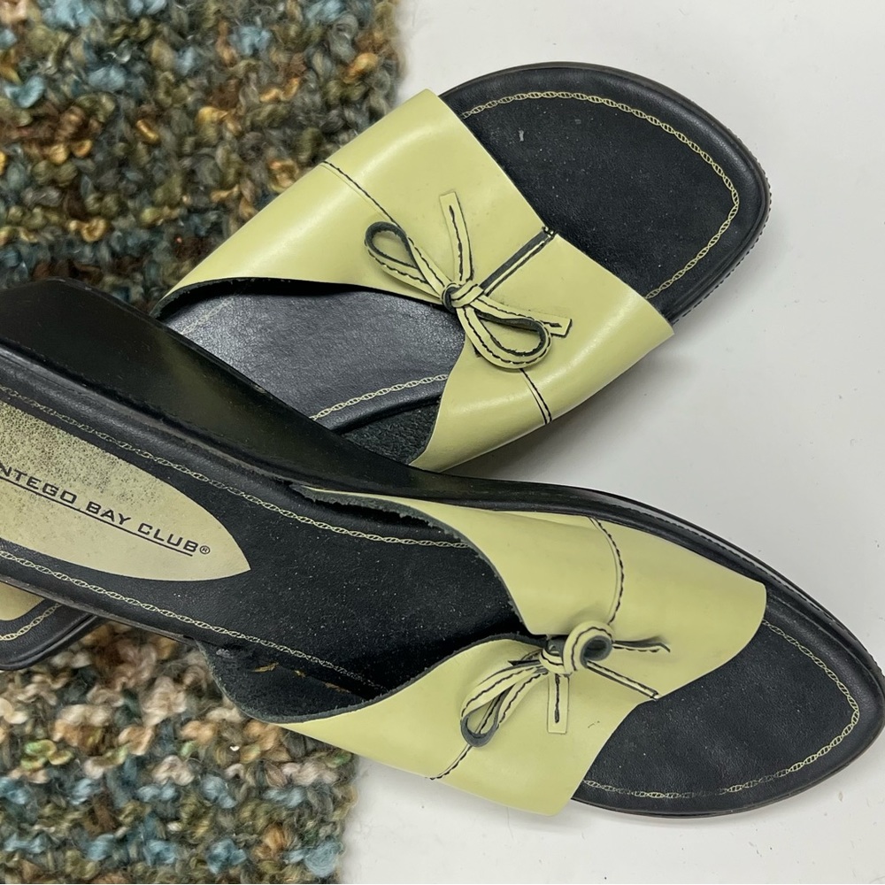 Montego Bay leather green sandal 9.5/42